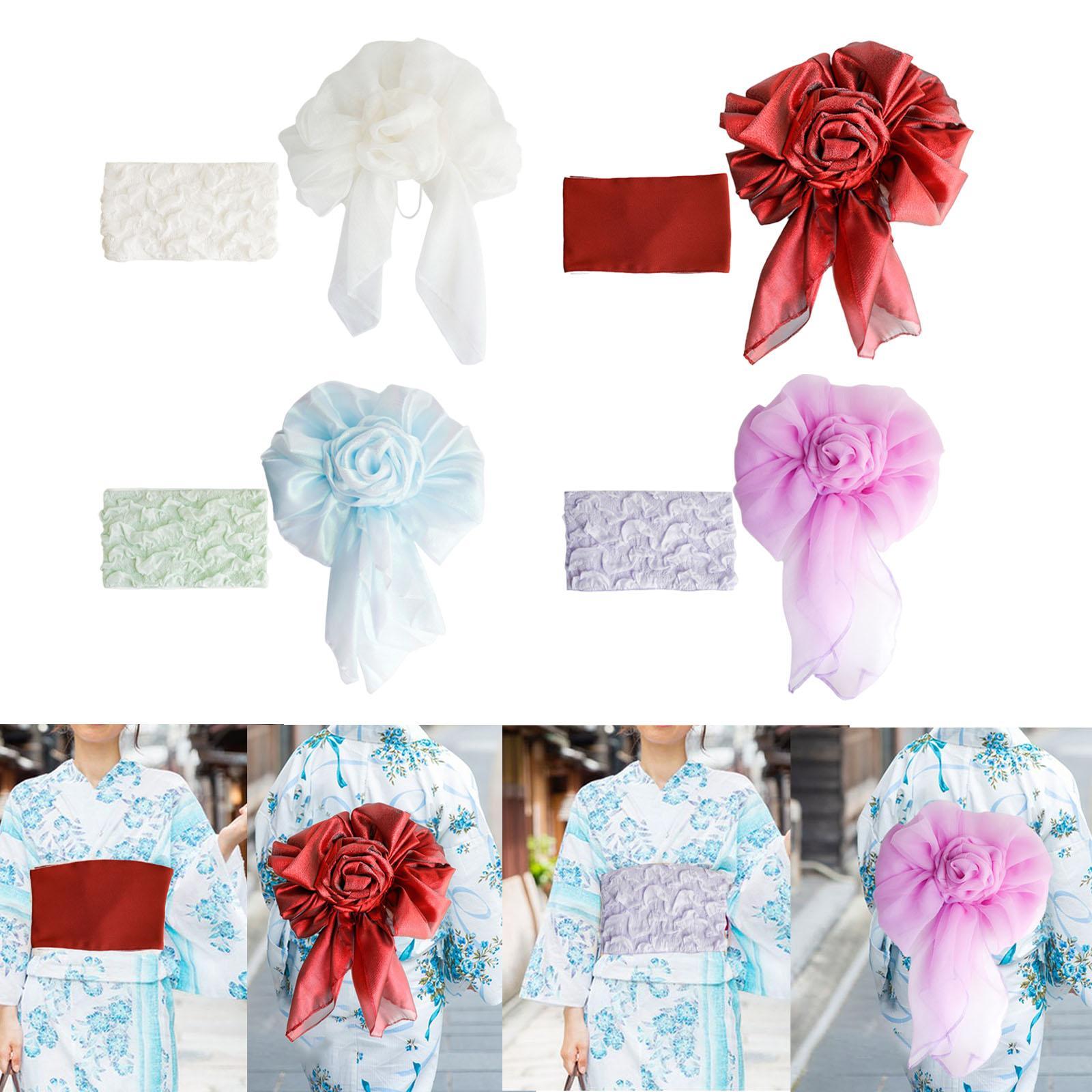 Bow Tie Pre Tied - Cinturón Yukata Suave para Mujer, Fácil
