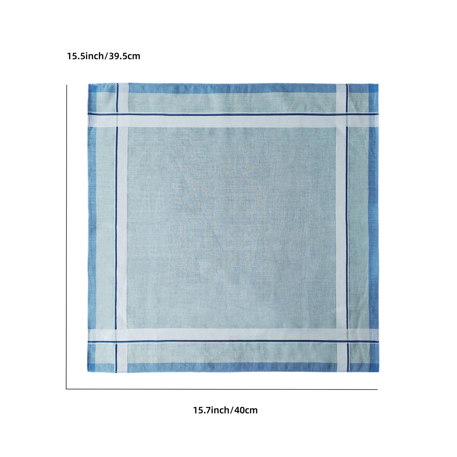 Handkerchief Cotton Men - Paquete de 6 Pañuelos de Bolsillo