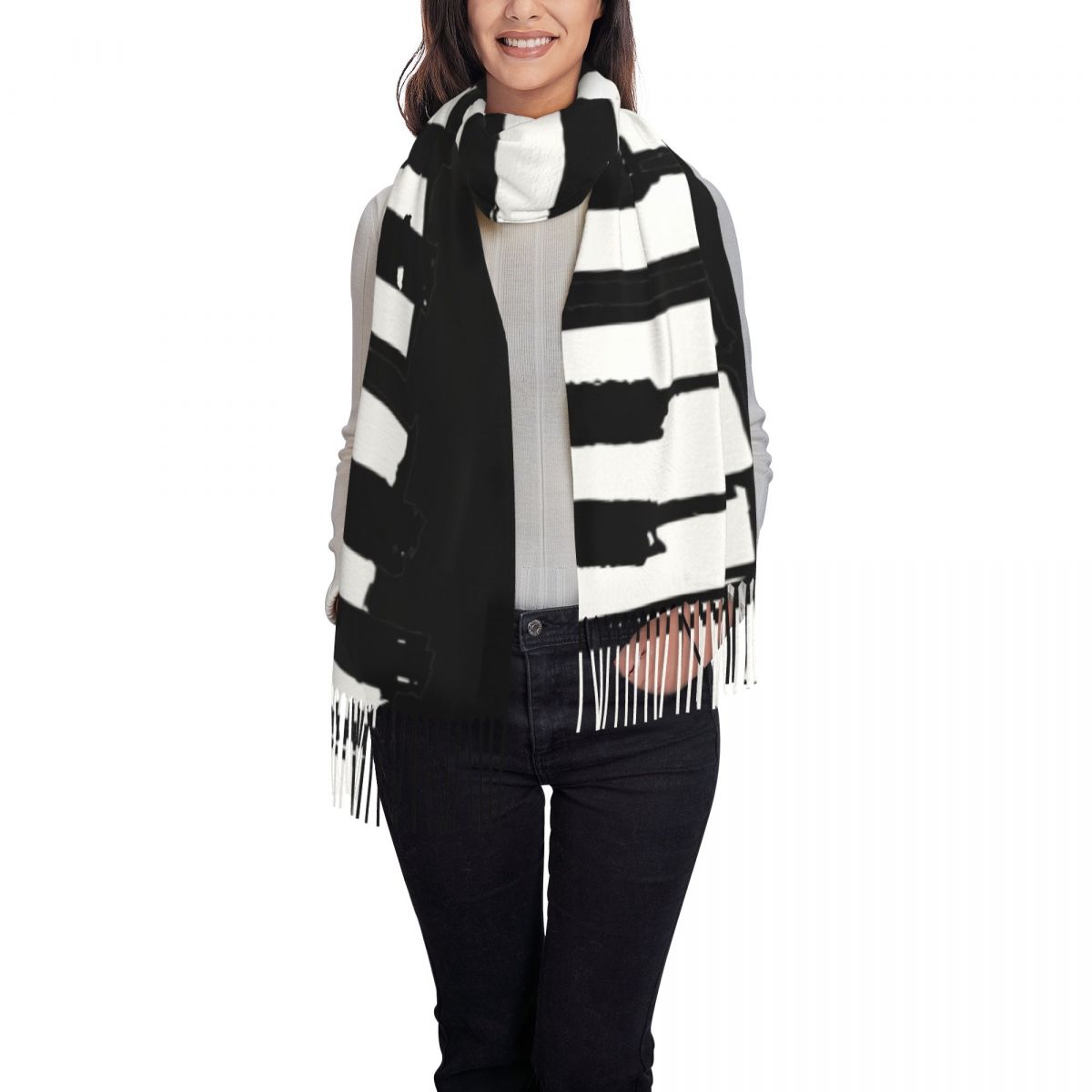 Bufanda minimalista con teclas - Pashmina Wrap Large reseña y precio