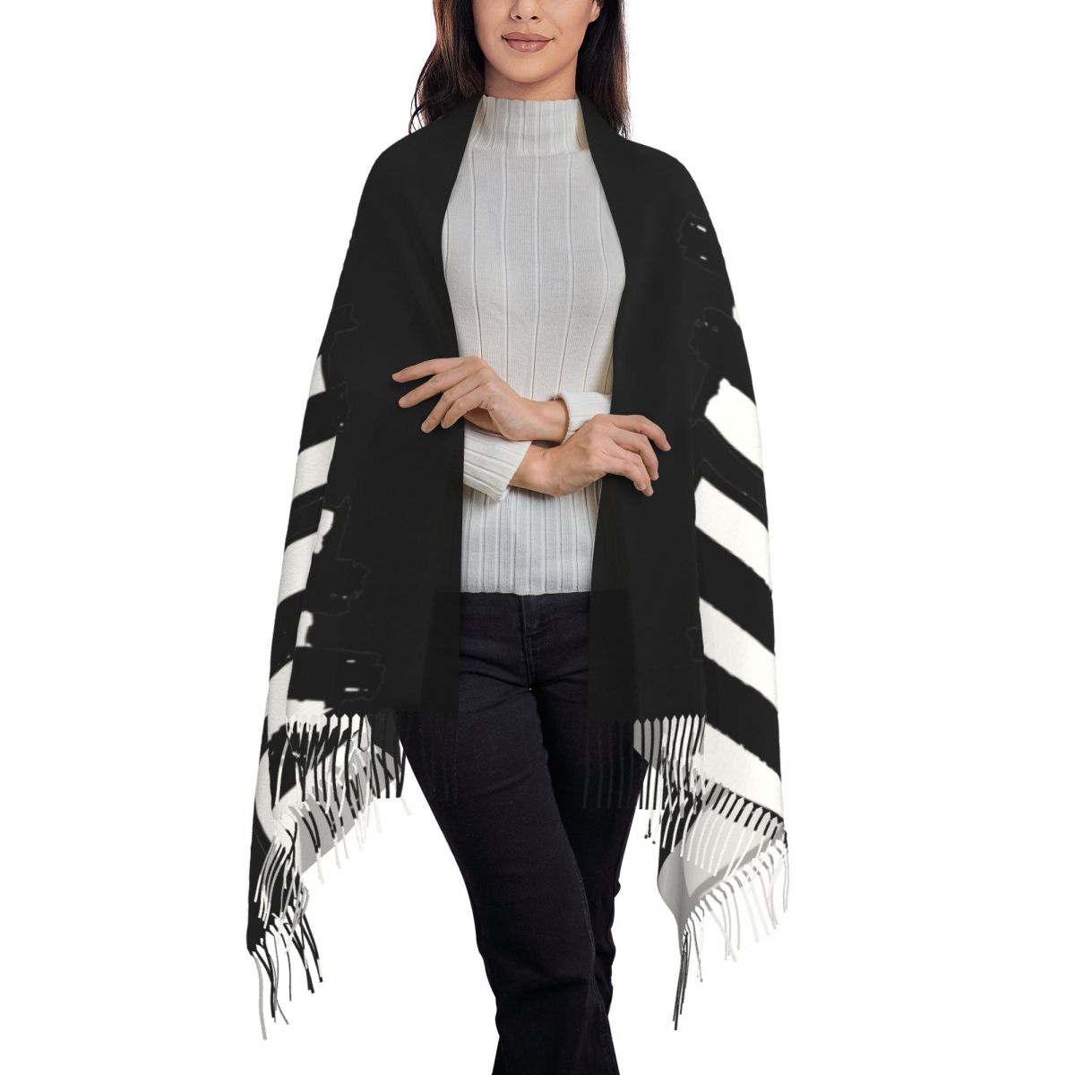 Bufanda minimalista con teclas - Pashmina Wrap Large reseña y precio