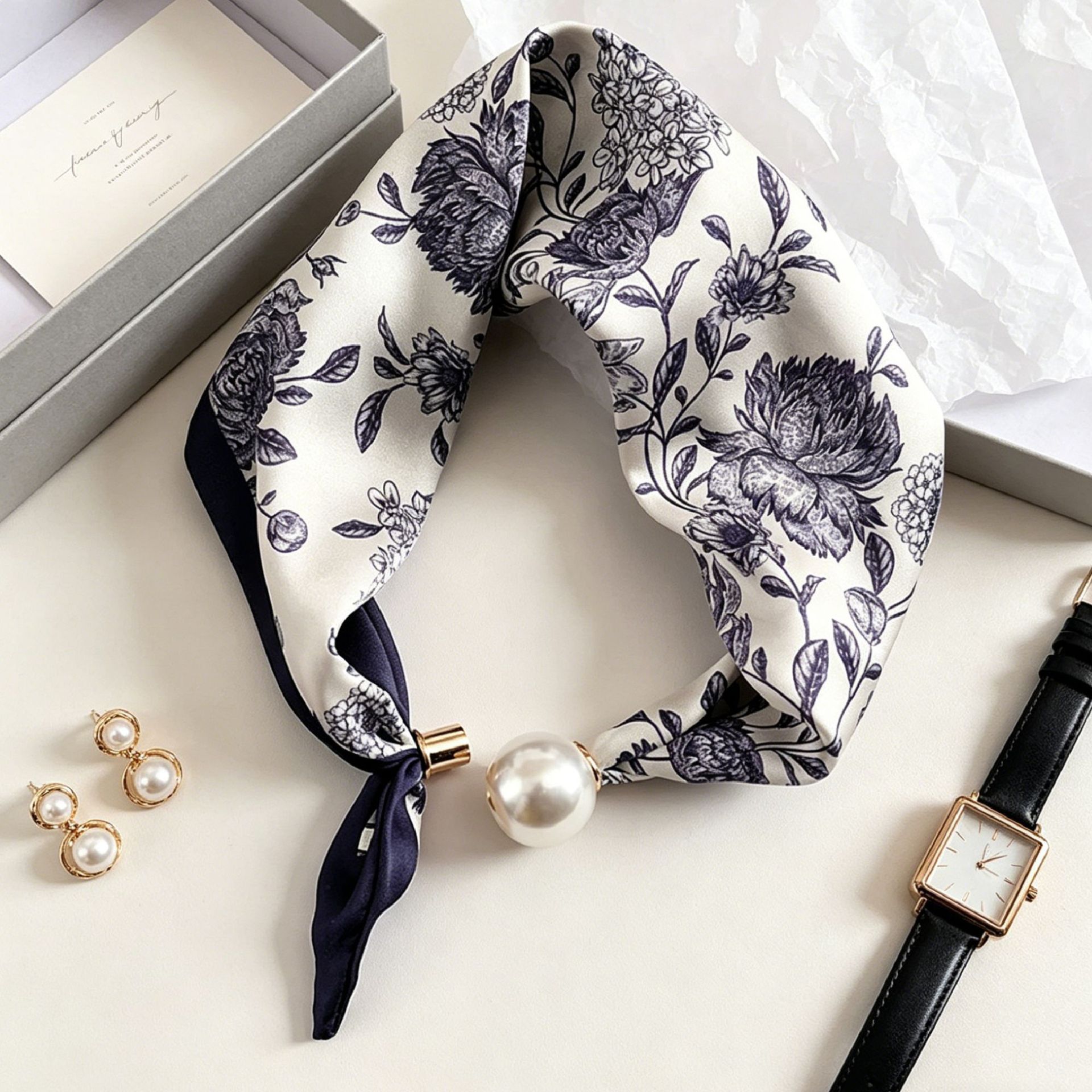 Bufanda Magnética de Perlas Lu - Ascot Neck Scarf reseña y precio