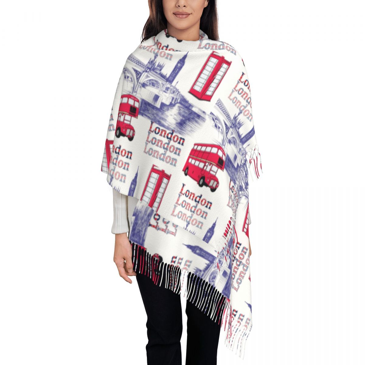 Chales de escenas de Inglaterr - Pashmina Wrap Large reseña y precio