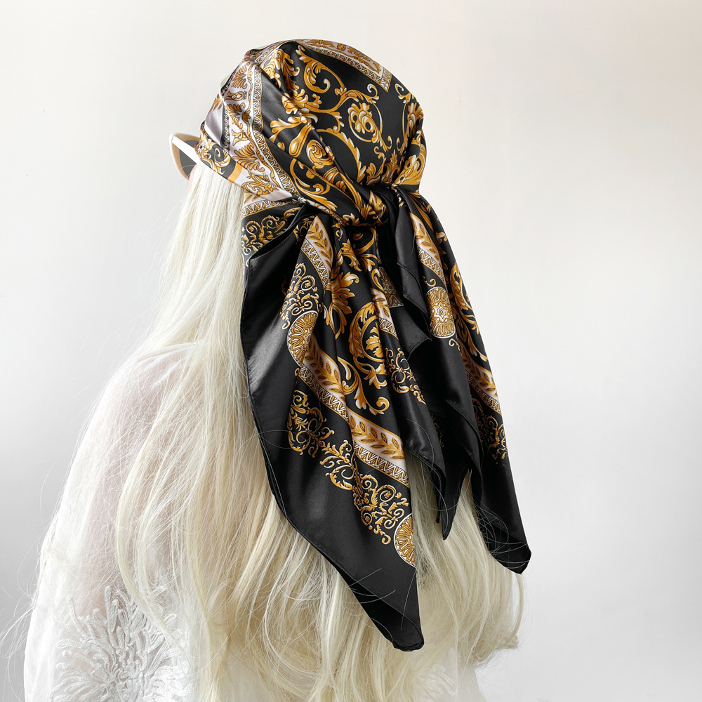 Pañuelo cuadrado de satén de s - Face Scarf Mask reseña y precio