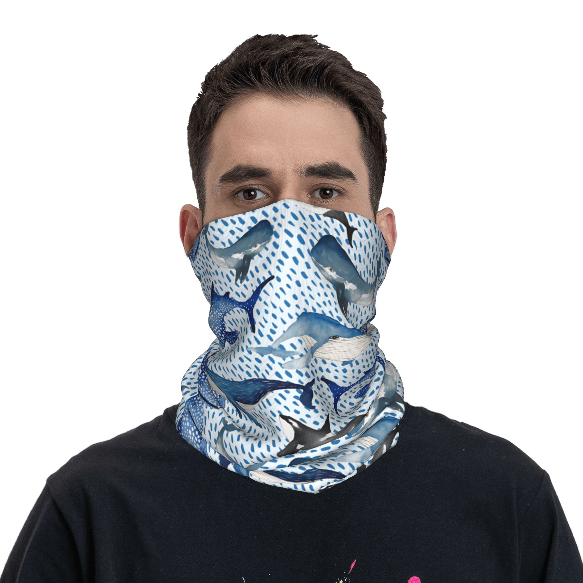 Personalizado azul acuarela ti - Neck Warmer Tube reseña y precio