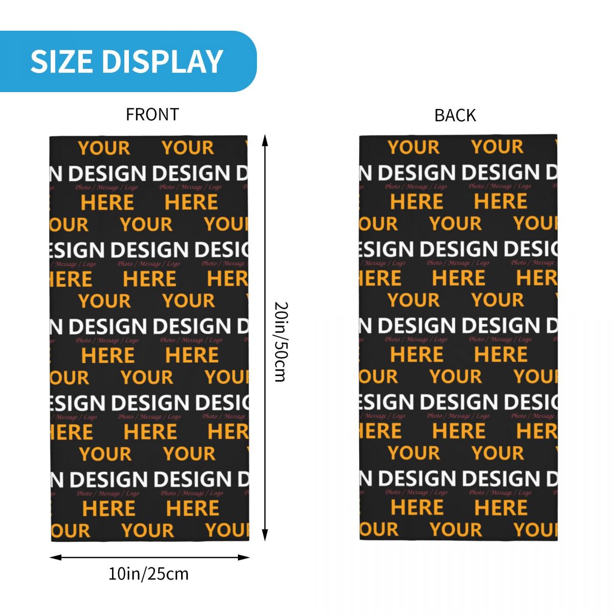 Personaliza tu diseño aquí Ban - Neck Warmer Tube reseña y precio