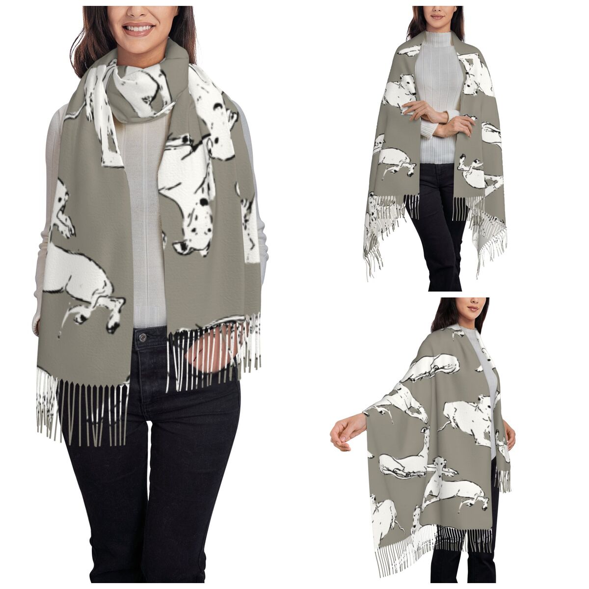 Bufanda relajante de galgo Whi - Pashmina Wrap Large reseña y precio
