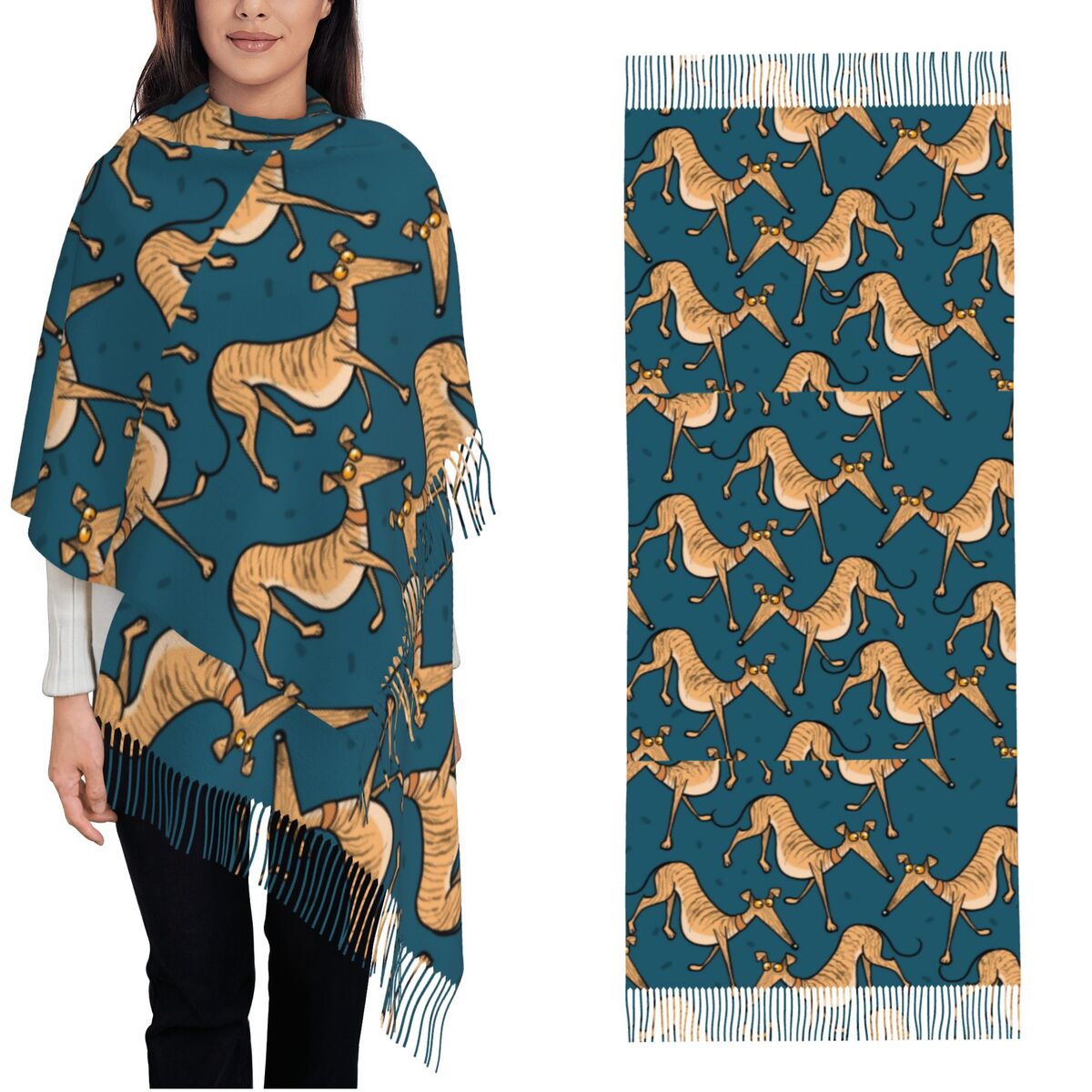 Chales para perros galgo Whipp - Pashmina Wrap Large reseña y precio