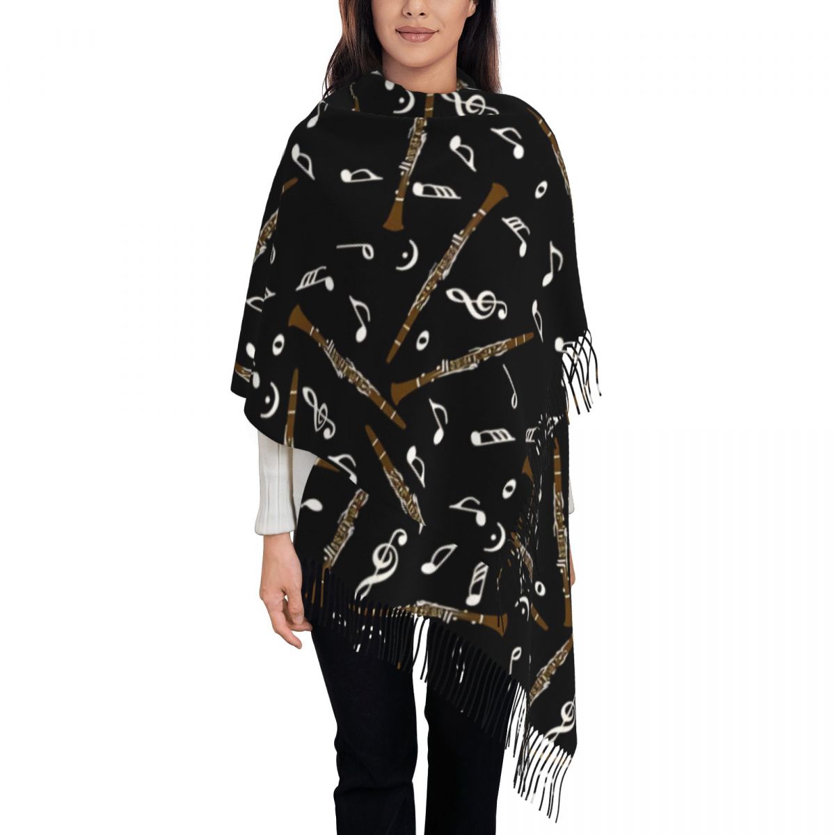 Bufanda para mujer con borla,  - Pashmina Wrap Large reseña y precio