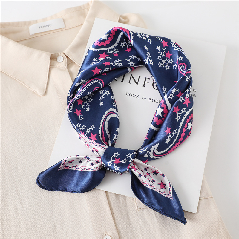 Pañuelo de seda cuadrado de lu - Face Scarf Mask reseña y precio